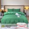 Deals For Less Luna Home Premium Quality Basic Single Set Of 4 Pieces, Duvet Cover Set, Green