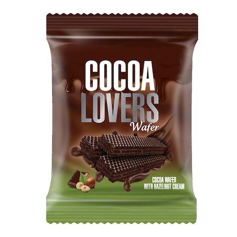 Cocoa Lovers Wafer With Hazelnut Cream - 8 Pieces