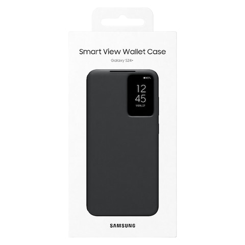 Samsung Smart View Wallet Case Cover for Galaxy S24+ Black