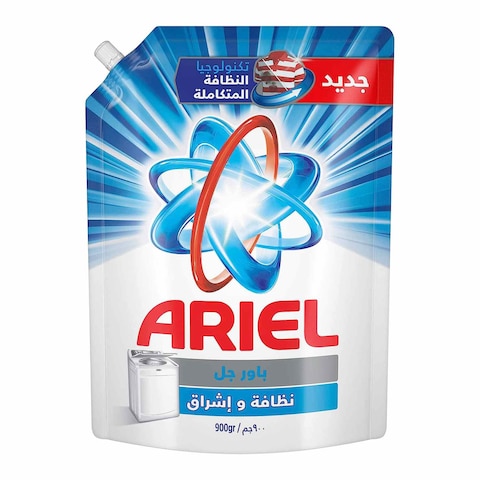 اريال باور جل مسحوق غسيل نظافة وإشراق - 850 جرام
