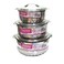 Dessini National Stainless Steel Hotpot Silver Pack of 3