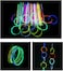 Generic 100Pcs Party Fluorescence Light Glow Sticks Bracelets Necklaces Neon For Wedding Glow Sticks Colorful