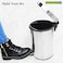 Royalford 7L Kitchen Pedal Trash Bin, Stainless Steel Rubbish Bin With Soft Close Lid, Foot Pedal, Flat Lid &amp; Strong Plastic Inner Bucket, Fingerprint Proof &amp; Rust Resistant  Odor Free &amp; Hygienic