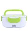 Generic Portable Electric Heating Lunch Box With US Plug Green/White