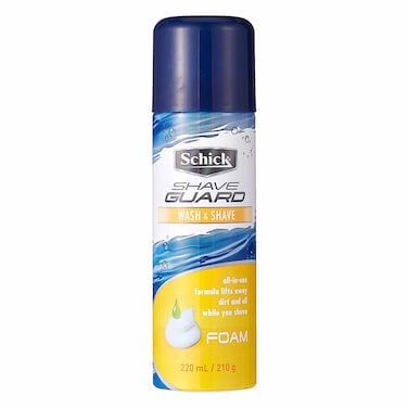 Schick Shave Guard Wash &amp; Shave Foam 220ml