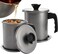 LIYING Stainless Steel Oil Strainer Pot Grease Storage Can Container. Kitchen Cooking or Frying Oil Fat Grease Keeper (1.7 L)
