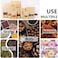 Generic Kraft Stand Up Pouch Bags, 25Pcs 12*20Cm Kraft Paper Zipper Pouch, Storage Brown Paper Bags With Zip Lock And Transparent Window
