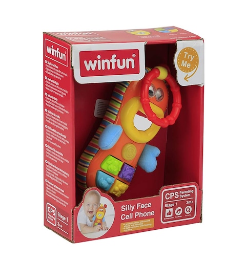 Winfun Silly Face Cell Phone, Multi Color