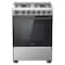 Midea Gas Cooker With Full Safety CME6060-D Silver/Black 60x60cm