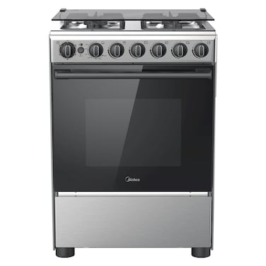 Midea Gas Cooker With Full Safety CME6060-D Silver/Black 60x60cm