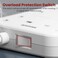 Moxedo 20W Power Strip Surge Protector 11 Way 1 USB-C PD Ports + 2 USB-A Ports + 8 AC Outlets Fast Charging with 2M Cable Length