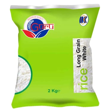 Guru Long Grain White Rice 2Kg