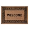 AE Natural PVC &amp; Coir &quot;Welcome&quot; Patterned Border - 40 x 60cm