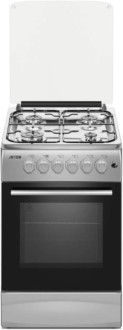Arrow Gas Cooker 4 Gas Burners, 50x60, Full Safety, Ro-5060Gsks (Installation Not Included)