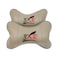 Generic 3Xr Car Seat Neck Rest, Head Rest, Head Cushion High Quality PU Rexin, 2 Pcs/Set Black/ Beige/ Dark Grey/ Red / Brown(Optionable)