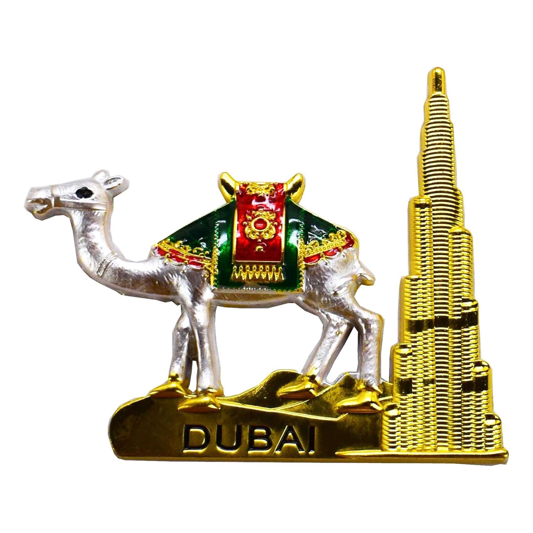 Dubai Souvenir Camel Magnet Multicolour