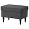 In House Chair Footstool Linen With Elegant Design - Dark Gray - E3