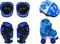 Top Gear Roller Skates Shoes, TG 9008, Adjustable For Kids, Double Row 4 Wheel With All Wheels, Fun For Kids, Blue, Large