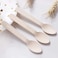 SNH Packing Wooden Disposable Spoon 50-Pieces, Wooden