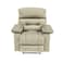 In House Velvet Rocking Recliner Chair - Light Beige - NZ60