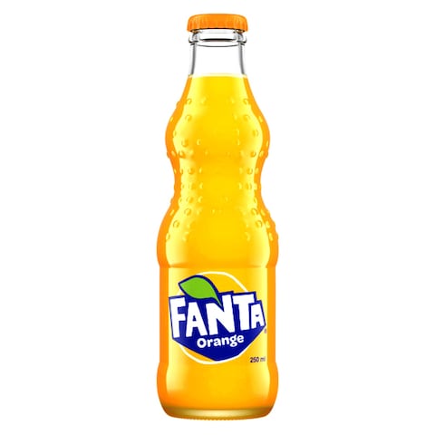 Fanta Orange Carbonated Soft Drink Glass Bottle 250ml