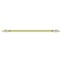 Roman Adjustable Curtain Rod, 110 - 200 cm, Gold, Metal Single Rod Window Treatment Rod Drapery Rod