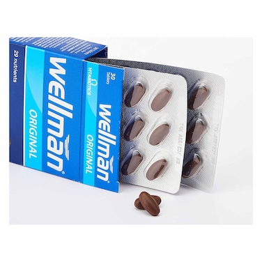 Vitabiotics Wellman Original Health And Vitality Supplements 30 Tablets