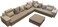 Generic - Corner Sofa Set Glf168 With Table And Pillows/A Complete Set For Living Room