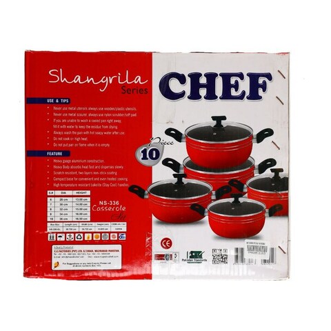 Chef Cooking Pot Set 10 pcs