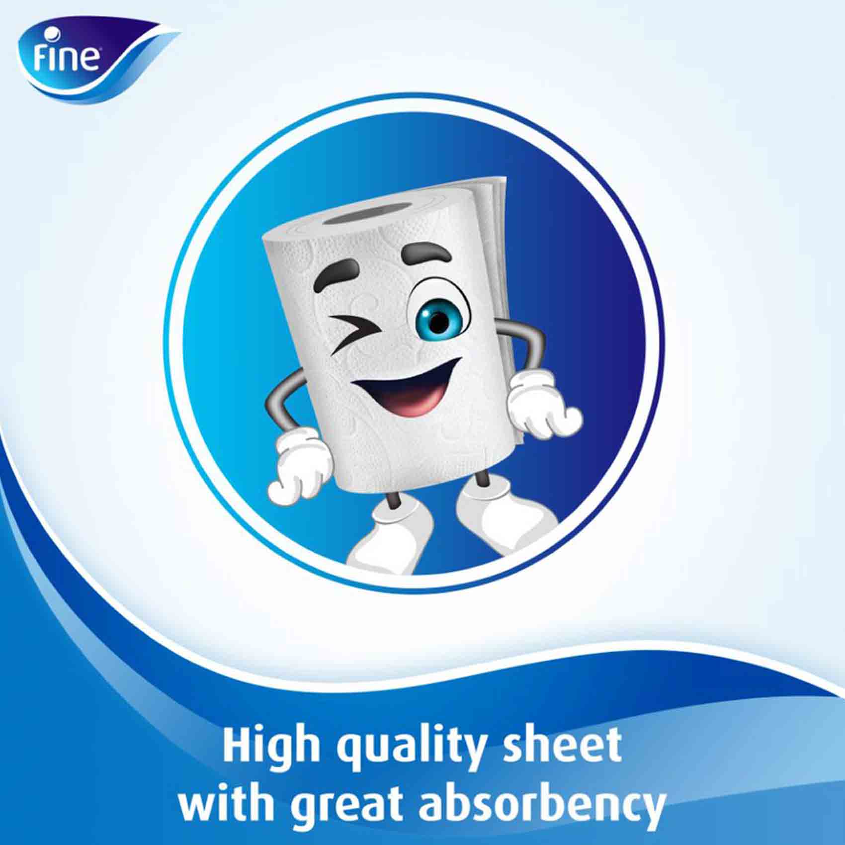 Fine Toilet Comfort XL Tissues 350 Sheets 2 Ply 10 Rolls product thumbnail 5
