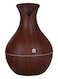Generic Vase Shape Ultrasonic Nebulizer Air Humidifier Dark Wood
