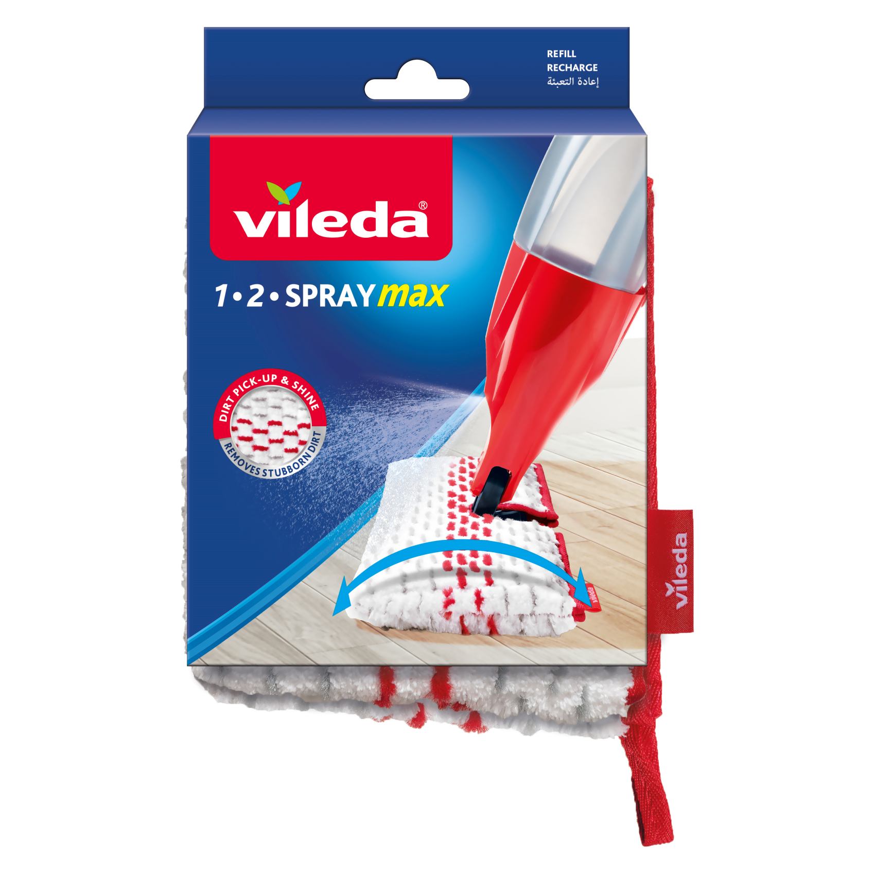 Vileda 1-2 Spray Max Refill Mop Multicolour