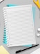 Lowha Spiral Notebook With 60 Sheets And Hard Paper Covers With D Mobile Case Design, For Jotting Notes And Reminders, For Work, University, School