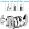 DMK Power Coopic (2 Pack) Swivel 2.5 Inch Grip Head For Light Stand, Multi Functional Heavy Duty Head Clamp Holder Bracket Adapter With 4, 8, 11, 16mm Mount For Extension Boom Pole