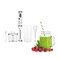 AFRA Hand Blender Set, Multiple Speed Settings, Stainless Steel, Multiple Attachments, 600W, Chopper, Mixing Cup, Whisk, G-Mark, ESMA, RoHS, CB, AF-14600BLCR, 2 Years Warranty