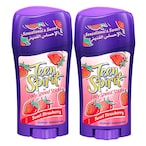 Buy Lady Speed Stick Teen Spirit Anti-Perspirant Deodorant Sweet Strawberry Purple 65g Pack of 2 in UAE