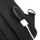 Poso Waterproof, Sling Shoulder Strap Bag With USB Port - Black