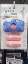 DAISO Pet Supply Dog Pet Waste Poop Bags with Leash Clip and Bag Dispenser