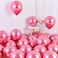 Party Time 25-Pieces 12" Pink Metallic Chrome Balloons, Shiny Latex Balloons For Baby Shower, Bridal Shower, Valentine's Day, Wedding &amp; Birthday Party Decoration - Party Supplies