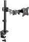 RDN - Single Monitor Stand Articulating Gas Monitor Arm Adjustable VESA Mount Desk Stand with Clamp and Grommet Base - Fits 13" to 32' Inch