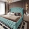 In House Serin Velvet Bed Frame - Single - 200x100 cm - Turquoise