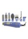 Geepas 8-In-1 Hair Styler Set Blue/White/Black