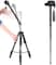 COOPIC T800 Portable 69.5 inches/176.5 centimeters Aluminium Alloy Camera Tripod Monopod with 3-Way Swivel Pan Head,Bag for DSLR Camera,DV Video Camcorder,Load up to 8.8 pounds/4 kilograms