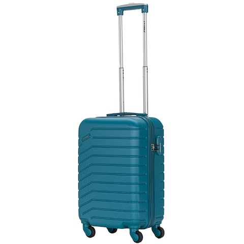 Single Hardside Spinner ABS Trolley Luggage With Number Lock 20 Inches