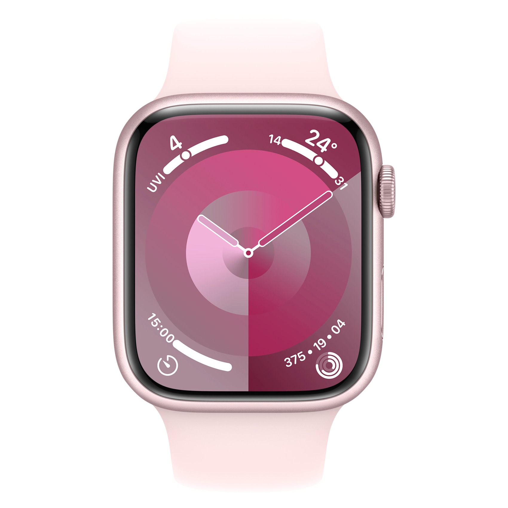 Apple Watch Series 9 GPS 45mm Pink Aluminium Light Pink Sport Band Medium/Large