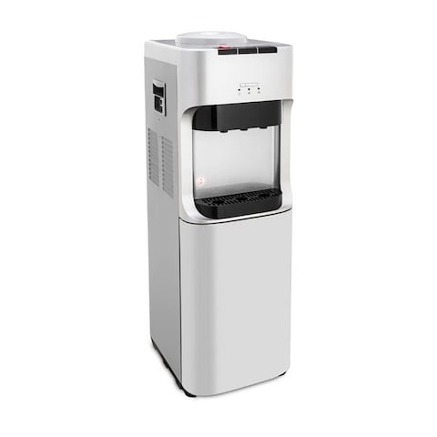 Fresh Hot and Cold Water Dispenser with Built in Fridge - 3 Taps - Silver - FW-16BRS