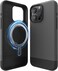 elago Glide Magnetic for iPhone 15 Pro Max case cover Magsafe Compatible Slim Shockproof Full Body Protection - Dark Gray &amp; Black