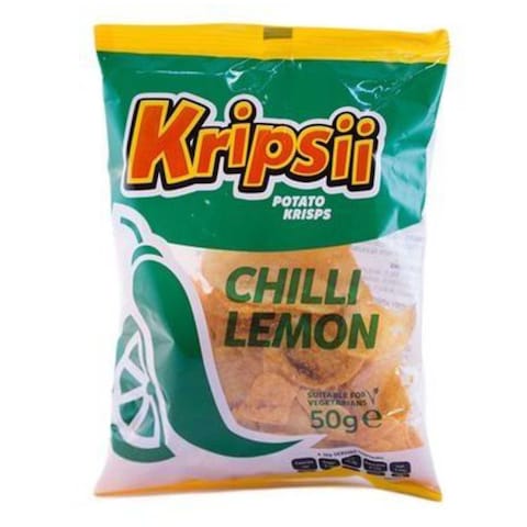 Kripsii Chilli Lemon Potato Krisps 50G