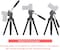 COOPIC CP-VT05 III, Foldable Tripod with MAX Height 190cm/74.80inch with Horizontal Fluid Pan Head for Camera and Camcorder Photography Load up to 5kg.