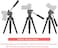 COOPIC CP-VT05 III, Foldable Tripod with MAX Height 190cm/74.80inch with Horizontal Fluid Pan Head for Camera and Camcorder Photography Load up to 5kg.